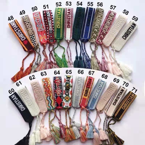 Pulseiras Dior Em Algodão Italiana