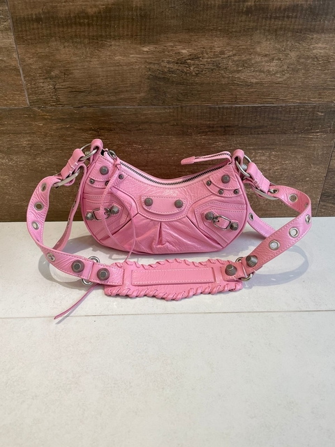 Bolsa Balenciaga Le Cagole XS Rosa Italiana