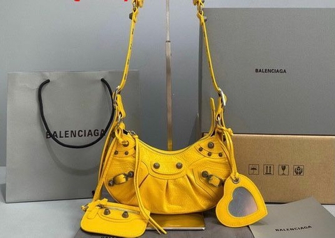 Bolsa Balenciaga Le Cagole XS Amarela Italiana
