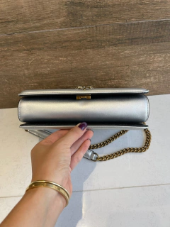 Bolsa D&G Devotion Média Prata Italiana - Bolsas e Grife