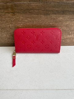 Carteira Zippy Monogram Empreinte Vermelha Italiana