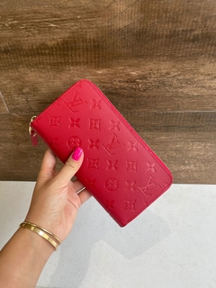 Carteira Zippy Monogram Empreinte Vermelha Italiana - comprar online