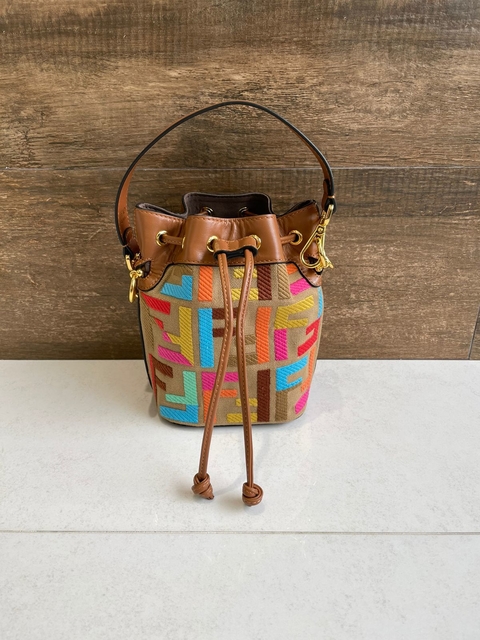 Bolsa Fendi Mon Tresor Mini Multicolor Italiana