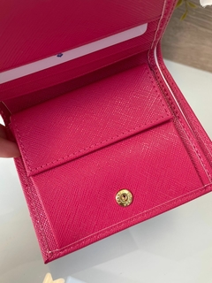 Carteira Pequena Saffiano Pink Italiana - loja online
