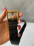 Cinto YSL Preto Logo Dourado 3cm Italiana - comprar online