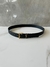 Cinto YSL Preto Logo Dourado 3cm Italiana na internet