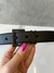 Cinto YSL Preto Logo All Black 3cm Italiana - comprar online