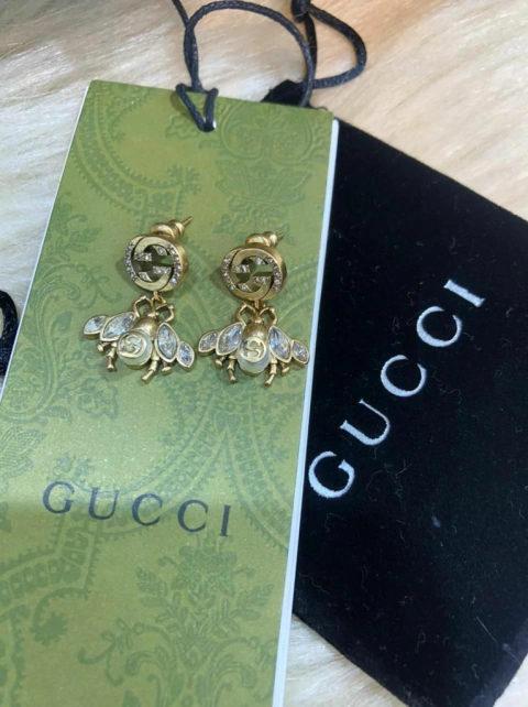 Brinco Gucci Abelha com Brilho Italiana