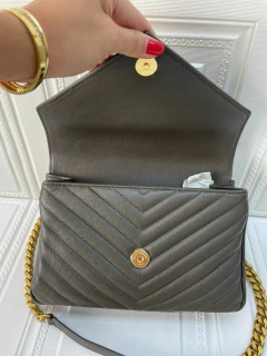 Bolsa YSL College Marrom Claro Italiana - Bolsas e Grife