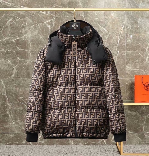 Casaco Oversized Fendi Dupla Face Preto FF Italiana