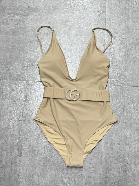 Body Maiô Gucci GG Bege Italiana
