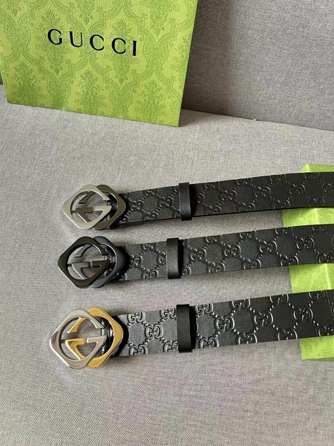 Cinto Gucci Preto Feminino Italiana