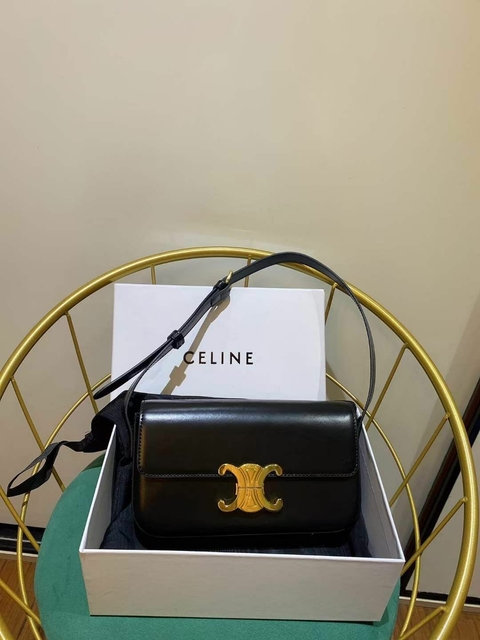 Bolsa Celine Triomphe Preta Italiana