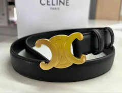 Cinto Celine Cuir Triomphe Preto Italiana