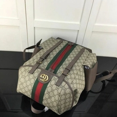 Mochila Gucci Ophidia GG Supreme Bege Italiana - Bolsas e Grife