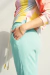 Pantalón Waffle Menta - tienda online