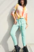Pantalón Waffle Menta - comprar online