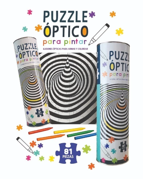 PUZZLE OPTICO para pintar