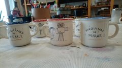Mate Taza Plato - Máquinas de Mirar x Pintamonas cerámicas - tienda online
