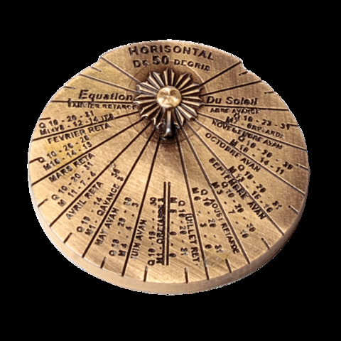 Pin - Reloj de sol horizontal - Hemisferium