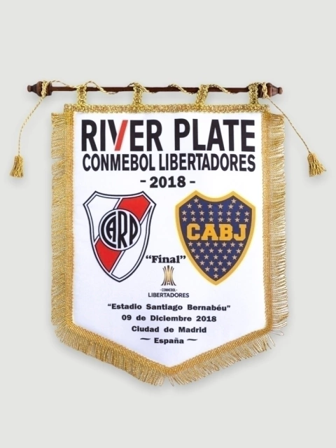 BANDERIN OFICIAL FINAL LIBERTADORES 2018 MADRID