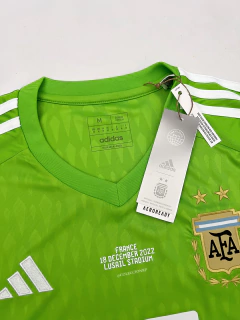 Imagen de CAMISETA DE ARQUERO VERDE DIBU MARTINEZ FINAL vs FRANCIA MUNDIAL QATAR 2022 - AFA