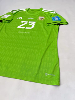 CAMISETA DE ARQUERO VERDE DIBU MARTINEZ FINAL vs FRANCIA MUNDIAL QATAR 2022 - AFA