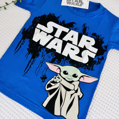 Remera star wars azul francia - comprar online