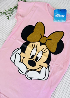 Remera minnie glitter rosa - comprar online