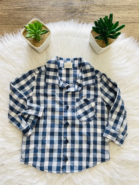 Camisa xadrez Teddy Boom 3 a 6 meses - comprar online