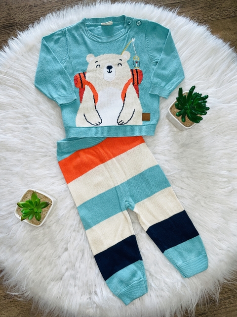 Conjunto de tricô 3 a 6 meses - comprar online
