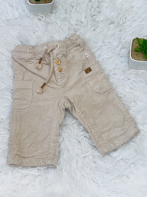 Calça veludo Teddy Boom 0 a 3 meses