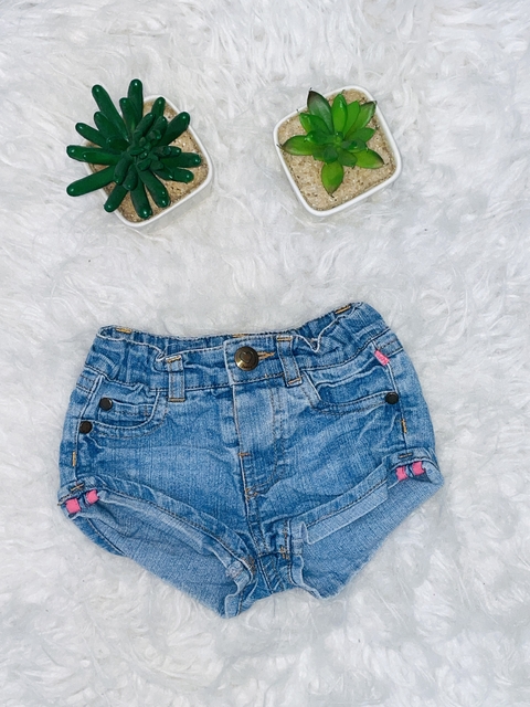 Shorts jeans Teddy Boom 3 a 6 meses