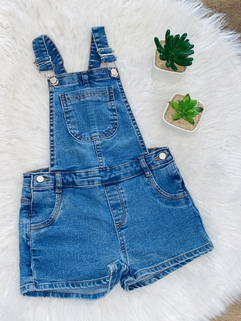 Jardineira Denim 3 anos