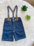 Bermuda jeans H&M 6/9 meses - nova