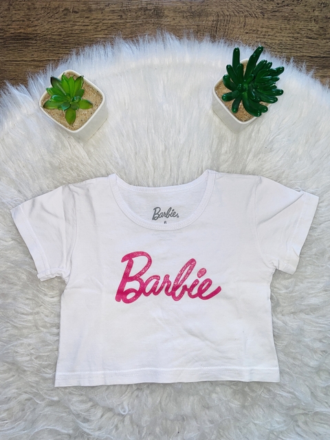 Blusinha cropped Barbie 6 anos