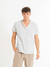 Chaqueta Mix Hombre Gris Perla Safari