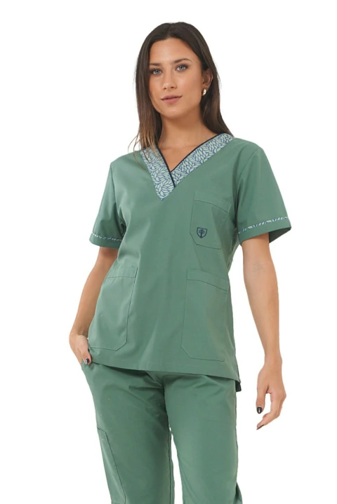 Chaqueta Cuello Combinado Savia