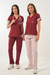 Chaqueta Alforzas Bordo Celosia - tienda online