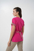 Chaqueta Alforzas Fucsia Vinilo - comprar online