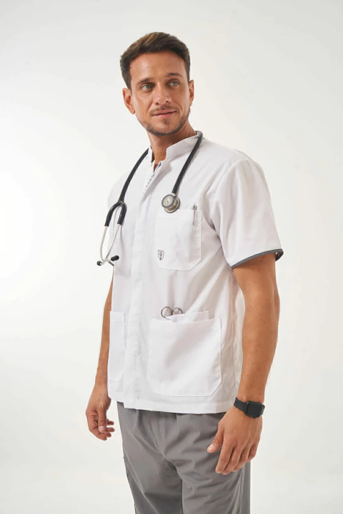 Chaqueta Mao Blanco Malta