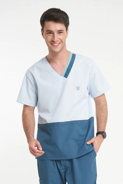 Chaqueta Trilogia Hombre Celeste c/ Petroleo