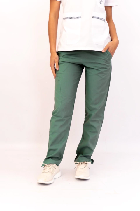Pantalon Mujer Verde Seco