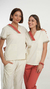 Chaqueta Tableada Arantxa Beige - tienda online