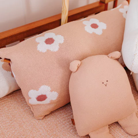 Almofada Tricô Retangular Fiori 30 x 60cm