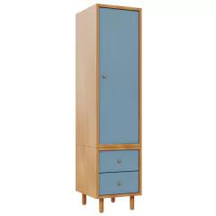 Armário Modular Joy com 1 Porta e Gaveta - Colorido/Madeira - comprar online