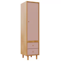 Imagem do Armário Modular Joy com 1 Porta e Gaveta - Colorido/Madeira