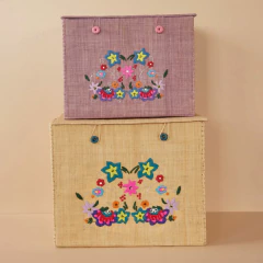 caixa-de-armazenamento-de-rafia-lilas-com-flores-rice-dk