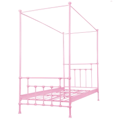 cama-de-ferro-solteiro-estilo-versailles-com-dossel-rosa-bebe