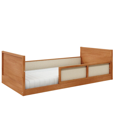 Cama Montessoriana Link Plus com Grade e Meia Grade Palha - Madeira - comprar online